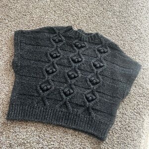 Zara Poncho Style girl sweatshirt 3-4T